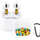 RockMax for AirPod 3rd Generation Case Cute, Clear Case with Black Keychain and Stylish Decal Stickers, Halloween Skin Wrap, Easy to Apply, for Teens and Women