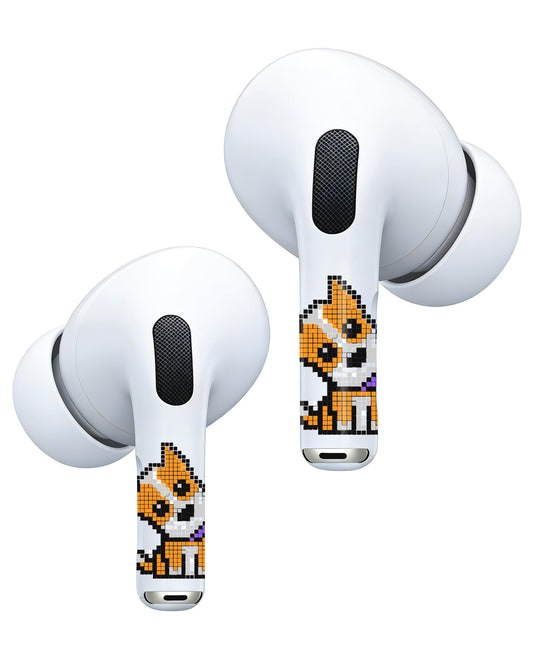 RockMax for AirPod Skin, Quickly Recognizable, Universal Fit for AirPods Pro 3/2/1 and Gen 1/2/3/4, Yellow Dog Sticker Cover, for Women and Teens