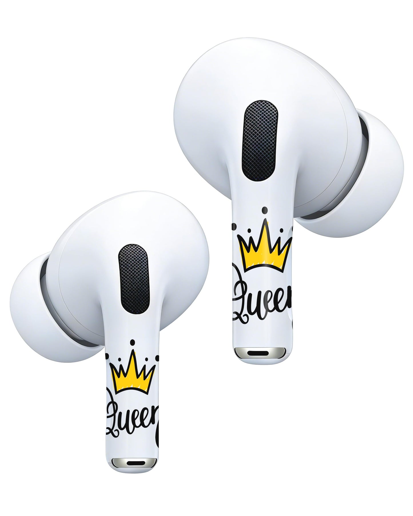 RockMax for AirPods 4 Skin，Universal Crown Decal Sticker for AirPods Pro 3/2/1, Gen 4/3/2/1, Compatible with AirPod Case Cover, Fashion Tattoo Wrap, Never Mix Up