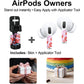RockMax Universal Stickers for AirPod, No More Mix-Ups, for AirPods Pro 3/2/1 and Gen 1/2/3/4, Black Rock Skin Cover, Custom Gift for Women and Teens