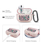 RockMax for AirPods Pro 3 Case Cover with Art Skin, Cute TPU AirPods Case with Keychain Hook, Semi-Transparent Decorative Case for Women, Leopard, Clear Pink