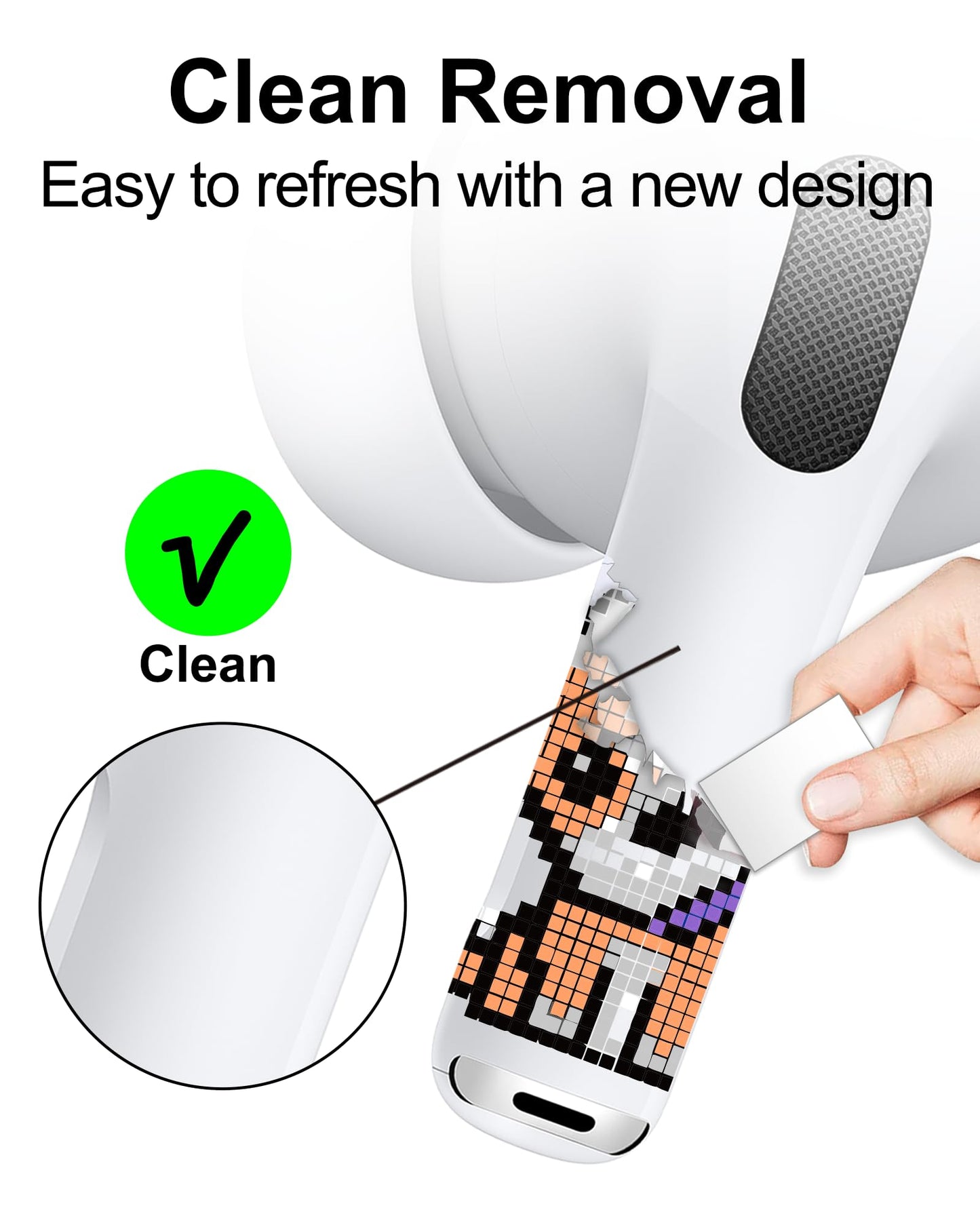 RockMax for AirPod Skin, Quickly Recognizable, Universal Fit for AirPods Pro 3/2/1 and Gen 1/2/3/4, Yellow Dog Sticker Cover, for Women and Teens