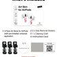 RockMax Ghost Sticker for AirPods, Easy to Identify, Universal Skin for AirPods Pro 3/2/1 and Gen 1/2/3/4, Black Wrap Cover, for Family