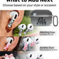 RockMax Ghost Sticker for AirPods, Easy to Identify, Universal Skin for AirPods Pro 3/2/1 and Gen 1/2/3/4, Black Wrap Cover, for Family