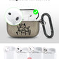 RockMax for AirPods Pro 3 Case Cover with Art Skin, Cute TPU AirPods Case with Keychain Hook, Semi-Transparent Decorative Case for Women, Cute Cat, Clear Black