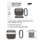RockMax for AirPods 4 Case Cover with Art Skin, Cute TPU AirPods Case with Keychain Hook, Semi-Transparent Decorative Case for Women, Leopard, Clear Black