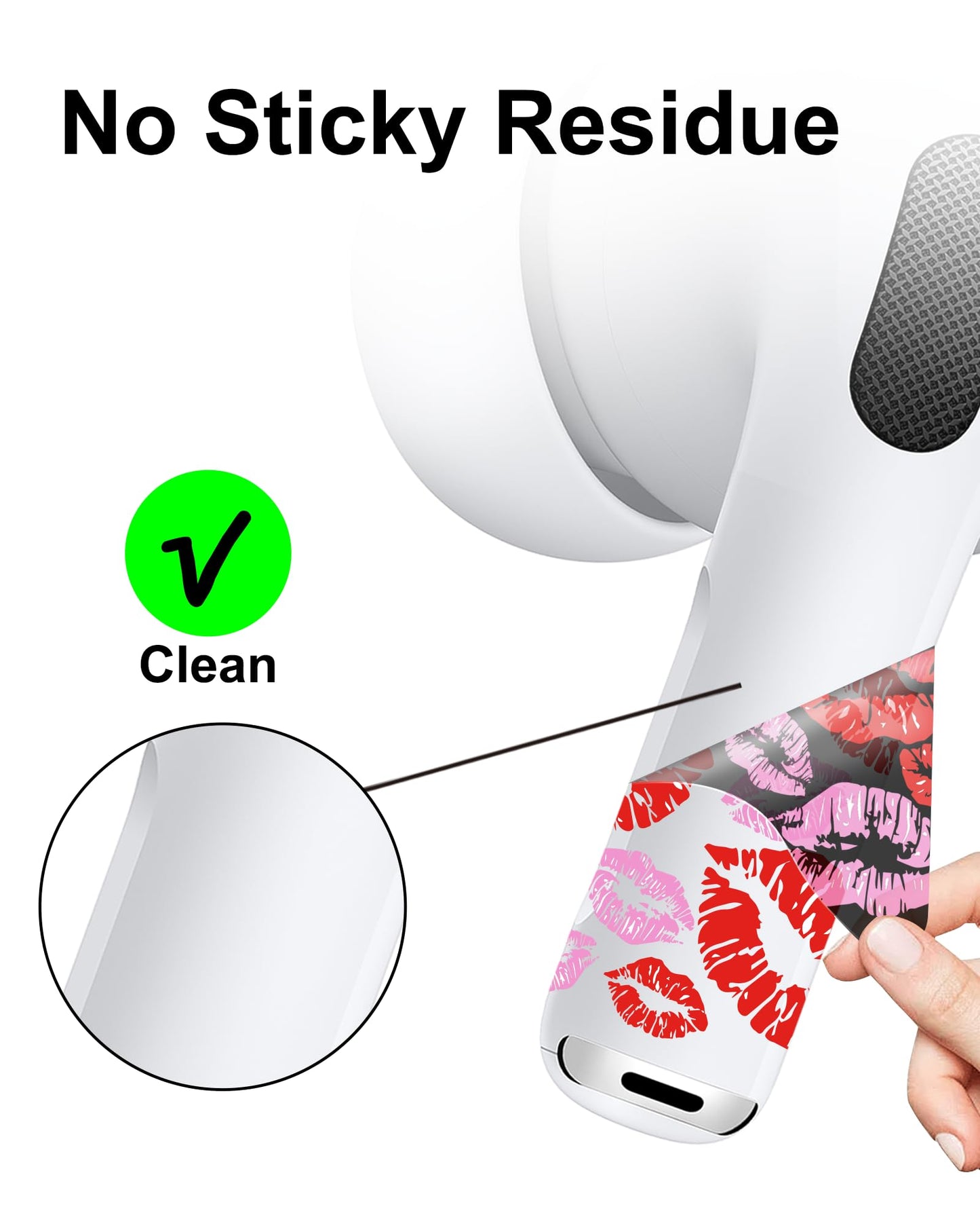 RockMax for AirPods Sticker Skin, Easy to Identify, Universal Fit for AirPods Pro 3/2/1 and Gen 1/2/3/4, Purple Wrap Cover, for Teens and Adults