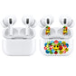 ROCKMAX Black Accessories for AirPods 2nd Gen, Cat Paw Decal Skin Sticker for Earphones and Charging Case, Earbuds Case Cover Wrap for Women and Teens, with Cleaning Kits for Customization