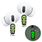 RockMax Glowing Skeleton Skin for AirPods, Easy to Identify, Universal Sticker Wraps for AirPods Pro 3/2/1 and Gen 1/2/3/4, Cute Earbud Accessories