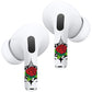 RockMax for AirPods 4 Skin, Easy to Identify, Universal Fit for AirPods Pro 3/2/1 and Gen 1/2/3/4, Red Rose Sticker Cover, Girly Gifts for Birthday and Party