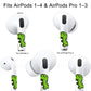 RockMax for AirPod Skin, Quickly Recognizable, Universal Fit for AirPods Pro 3/2/1 and Gen 1/2/3/4, Green Dinosaur Sticker Cover, for Women and Teens
