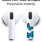RockMax for AirPods 4 Skin, Cute Decal Sticker for Air Pods 4th Gen, Compatible with Butterfly AirPod Case 2024, Durable Tattoo Wrap, Easy to Identify, Also Fits AirPods Pro 1/2/3, AirPods 1/2/3