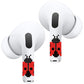 RockMax for AirPods 4 Skin Wraps, Helps Avoid Mix-Ups, Universal Fit for AirPods Pro 3/2/1 and Gen 1/2/3/4, Ladybug Sticker Cover, Gift for Women and Teens