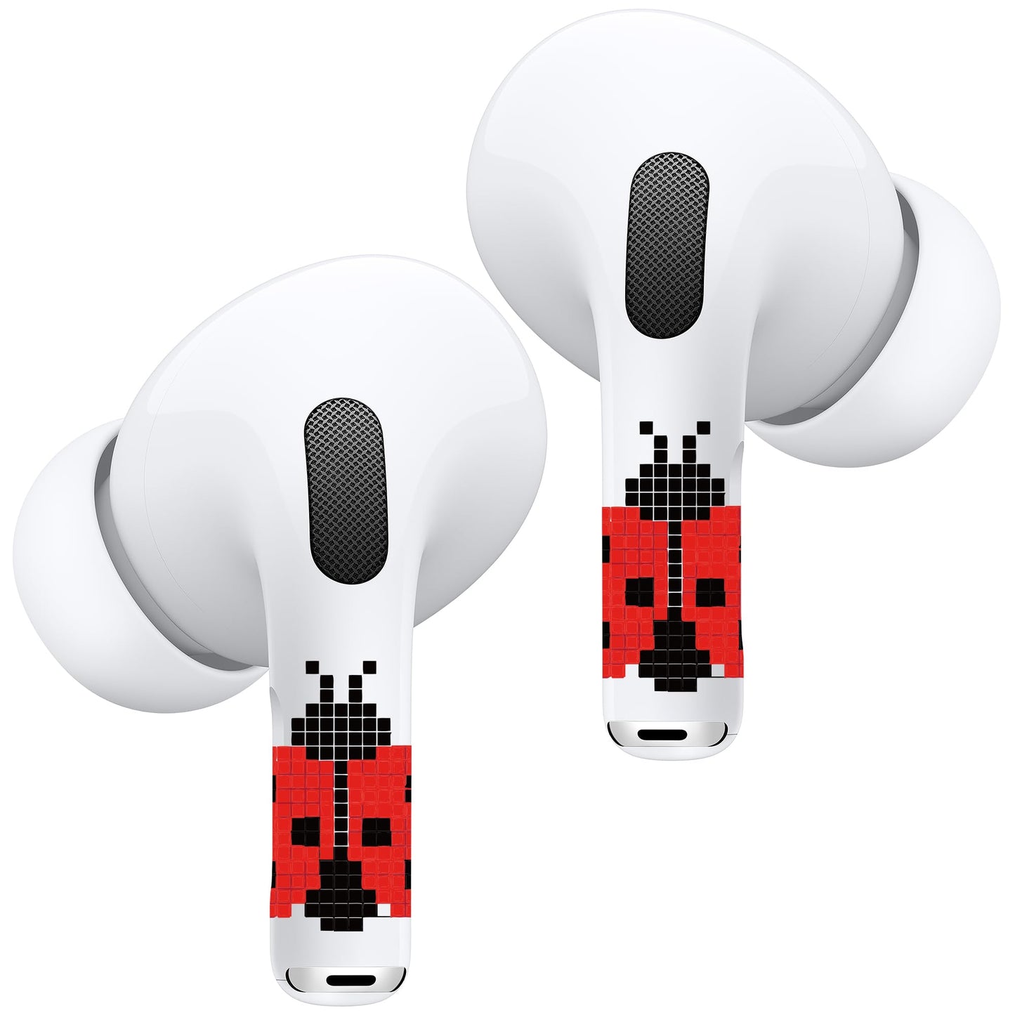 RockMax for AirPods 4 Skin Wraps, Helps Avoid Mix-Ups, Universal Fit for AirPods Pro 3/2/1 and Gen 1/2/3/4, Ladybug Sticker Cover, Gift for Women and Teens