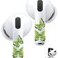 RockMax for AirPods 4 Glow Skin, Butterfly Sticker Wrap, Easy to Find with Distinct Decal, Case-Friendly, 3-Step Install, Compatible with AirPods Pro 1/2/3 and AirPod 1/2/3/4 (Universal Fit)
