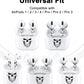 ROCKMAX for AirPods Sticker Skin Set, Earbud + Charging Case Wrap Decals, Applicator Included + Spare, Fits AirPods 1/2/3/4 & Pro/Pro 2/Pro 3 – Dripping Skull
