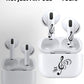 ROCKMAX for AirPods Sticker Skin Set, Earbud + Charging Case Wrap Decals with Applicator & Spare, Fits AirPods 1/2/3/4 & Pro/Pro 2/Pro 3, No Interference – Musical Notes Treble Clef