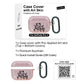 RockMax for AirPods Pro 3 Case Cover with Art Skin, Cute TPU AirPods Case with Keychain Hook, Semi-Transparent Decorative Case for Women, Cute Cat, Clear Pink