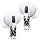 RockMax for AirPod Stickers, No More Mix-Ups, Universal Fit for AirPods Pro 3/2/1 and Gen 1/2/3/4, Letter M Skin Cover, Custom Gift for Women and Teens