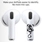 RockMax Universal Stickers for AirPod, No More Mix-Ups, for AirPods Pro 3/2/1 and Gen 1/2/3/4, Black Rock Skin Cover, Custom Gift for Women and Teens