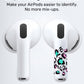 RockMax Universal Skin for AirPods Pro 3/Pro 2/Pro, Cute Stickers Also Fits to AirPod 1/2/3/4, Leopard Print Wrap for Women and Girls, Easy to Identify, Case-Friendly