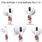 RockMax for AirPods 4 Skin，Personalized Rose Stickers for AirPods 1/2/3/4 & Pro 1/2/3, Compatible with AirPod Case, Durable Tattoo Wrap, Easy to Identify, Stylish Gift for Women and Girls