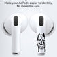 ROCKMAX for AirPods Pro 2 Skin Accessories, Black Cats Sticker Wrap, Easy to Identify Your Earbuds, for Boys and Girls, Compatible with AirPods 1/2/3/4 & Pro 1/2/3, Case-Friendly