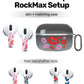 RockMax Ghost Sticker for AirPods, Easy to Identify, Universal Skin for AirPods Pro 3/2/1 and Gen 1/2/3/4, Black Wrap Cover, for Family