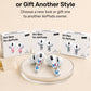 RockMax for AirPods 4 Skin Wraps, Helps Avoid Mix-Ups, Universal Fit for AirPods Pro 3/2/1 and Gen 1/2/3/4, Butterfly Sticker Cover, Gift for Women and Teens