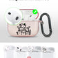 RockMax for AirPods Pro 3 Case Cover with Art Skin, Cute TPU AirPods Case with Keychain Hook, Semi-Transparent Decorative Case for Women, Cute Cat, Clear Pink