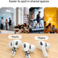 RockMax Universal Stickers for AirPod, No More Mix-Ups, for AirPods Pro 3/2/1 and Gen 1/2/3/4, Black Rock Skin Cover, Custom Gift for Women and Teens