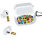 RockMax for AirPod 3rd Generation Case Cute, Clear Case with Black Keychain and Stylish Decal Stickers, Love Music Skin Wrap, Easy to Apply, for Teens and Women