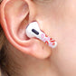 ROCKMAX AirPods Pro Skin Wrap, Customized AirPods Pro 2 Skin and Accessories for Women, Red Lip AirPods Sticker for Your Air Pods Decoration, with Installation Tool (HC 153)