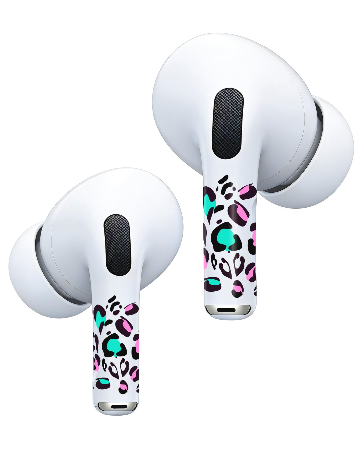 RockMax Universal Skin for AirPods Pro 3/Pro 2/Pro, Cute Stickers Also Fits to AirPod 1/2/3/4, Leopard Print Wrap for Women and Girls, Easy to Identify, Case-Friendly