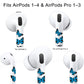 RockMax for AirPods 4 Skin, Cute Decal Sticker for Air Pods 4th Gen, Compatible with Butterfly AirPod Case 2024, Durable Tattoo Wrap, Easy to Identify, Also Fits AirPods Pro 1/2/3, AirPods 1/2/3