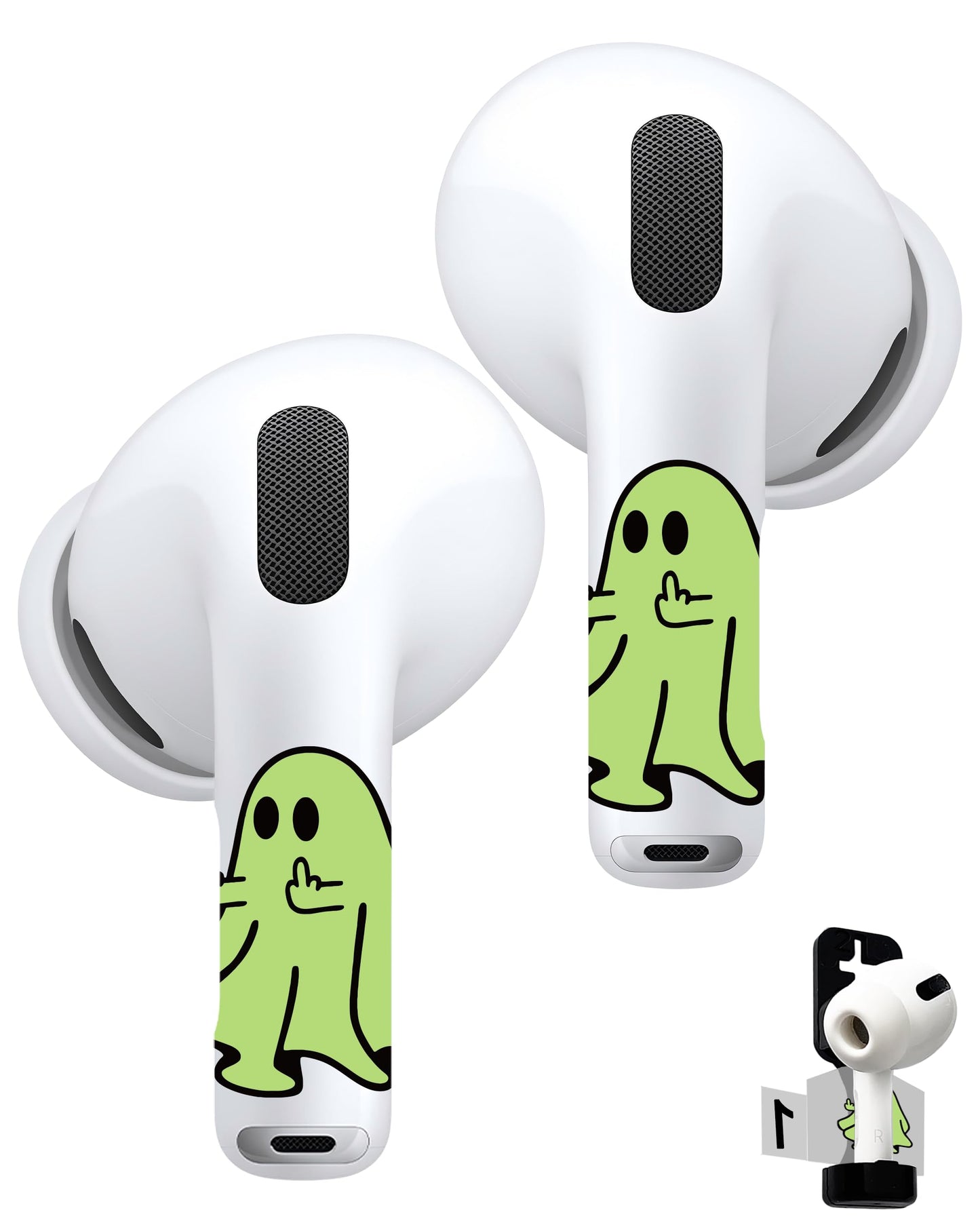 RockMax for AirPod Skins, Luminous Glow in The Dark Decal Stickers for Ear Buds, DIY Pop Art Tattoos for AirPods Pro 2nd Generation, Durable, Easy to Identify, Present for Women and Men(Universal)