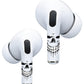 RockMax for AirPods 4 Skin, Black Skull Decal Sticker for Air Pods 4th Gen, Durable Tattoo Wrap, Case Friendly, Easy to Identify, Compatible with AirPods 1/2/3/4 and AirPods Pro 1/2/3(Universal Fit)