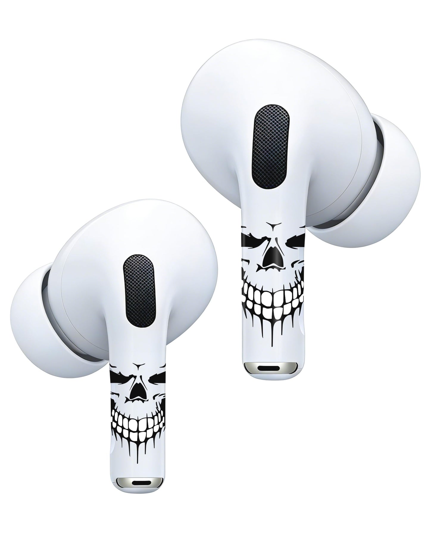 RockMax for AirPods 4 Skin, Black Skull Decal Sticker for Air Pods 4th Gen, Durable Tattoo Wrap, Case Friendly, Easy to Identify, Compatible with AirPods 1/2/3/4 and AirPods Pro 1/2/3(Universal Fit)