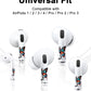 RockMax for AirPods 4 Skin Wraps, Helps Avoid Mix-Ups, Universal Fit for AirPods Pro 3/2/1 and Gen 1/2/3/4, Butterfly Sticker Cover, Gift for Women and Teens