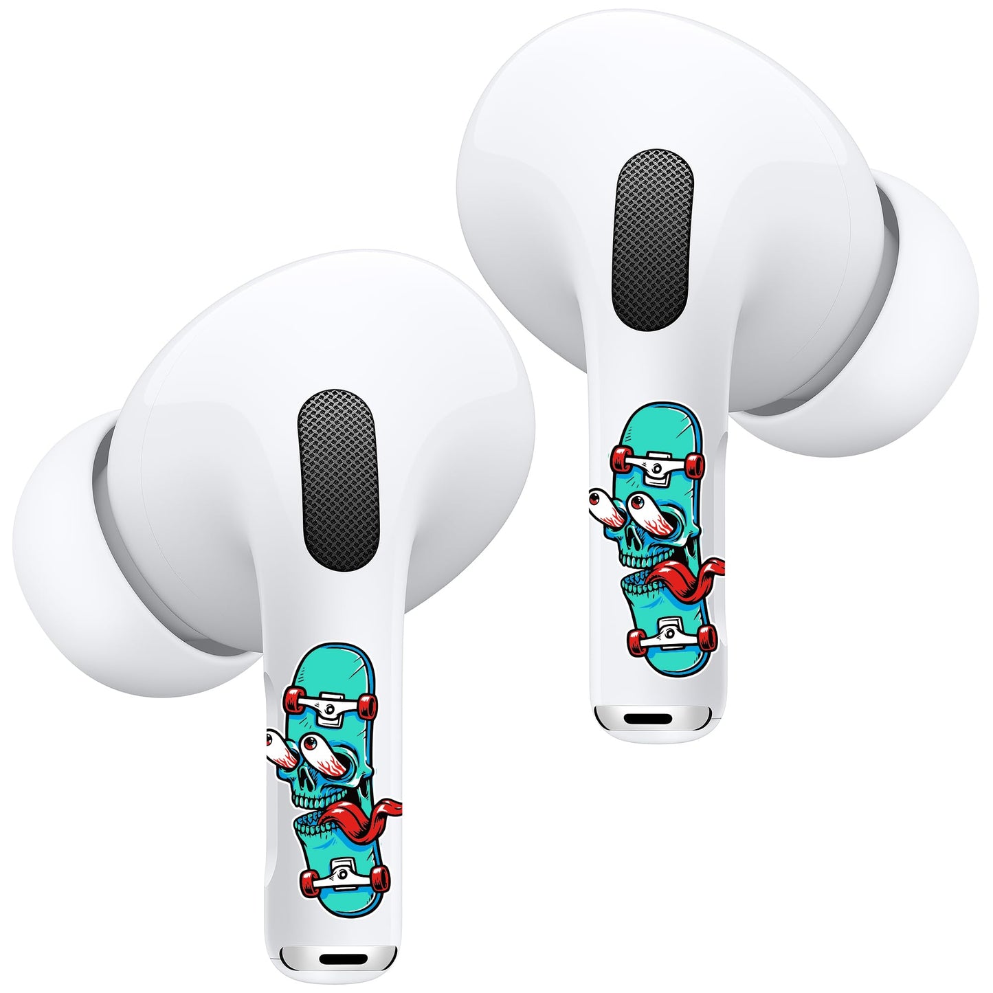 RockMax for AirPods Pro 2 Skin, Easy to Spot, Universal Fit for AirPods Pro 3/2/1 and Gen 1/2/3/4, Skateboard Sticker Cover, Unique Gift for Women and Men