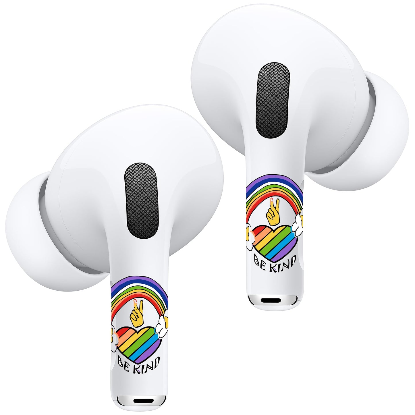 RockMax Universal Stickers for AirPod, No More Mix-Ups, for AirPods Pro 3/2/1 and Gen 1/2/3/4, Rainbow Skin Cover, Custom Gift for Women and Teens
