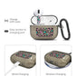 RockMax for AirPods Pro 3 Case Cover with Art Skin, Cute TPU AirPods Case with Keychain Hook, Semi-Transparent Decorative Case for Women, Leopard, Clear Black