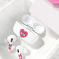 RockMax Cute Emoticon Decal Skin Stickers for AirPods 2nd Generation and Charging Case, Easy-to-Apply Vibrant Wrap, for Teens and Women