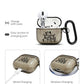 RockMax for AirPods 4 Case Cover with Art Skin, Cute TPU AirPods Case with Keychain Hook, Semi-Transparent Decorative Case for Women, Cute Cat, Clear Black