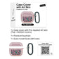 RockMax for AirPods 4 Case Cover with Art Skin, Cute TPU AirPods Case with Keychain Hook, Semi-Transparent Decorative Case for Women, Leopard, Clear Pink