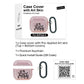 RockMax for AirPods 4 Case Cover with Art Skin, Cute TPU AirPods Case with Keychain Hook, Semi-Transparent Decorative Case for Women, Cute Cat, Clear Pink