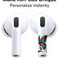 RockMax for AirPods 4 Skin Wraps, Helps Avoid Mix-Ups, Universal Fit for AirPods Pro 3/2/1 and Gen 1/2/3/4, Butterfly Sticker Cover, Gift for Women and Teens