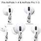 RockMax for AirPods 4 Skin, Easy to Clarify, Black Music Note Sticker Wrap, Ultra-Thin Case-Friendly, 3-Step Install, Compatible with AirPods 1/2/3/4 and AirPods Pro 1/2/3(Universal Fit)