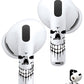 RockMax for AirPods 4 Skin, Black Skull Decal Sticker for Air Pods 4th Gen, Durable Tattoo Wrap, Case Friendly, Easy to Identify, Compatible with AirPods 1/2/3/4 and AirPods Pro 1/2/3(Universal Fit)