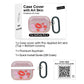 RockMax for AirPods Pro 3 Case Cover with Art Skin, Cute TPU AirPods Case with Keychain Hook, Semi-Transparent Decorative Case for Women, Red Lips, Clear Pink